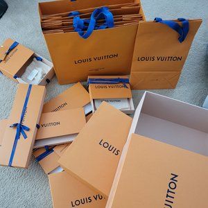 New LV empty box with shopping bag